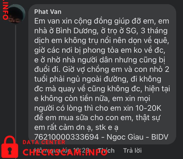 Evidência contra Ngoc Giau