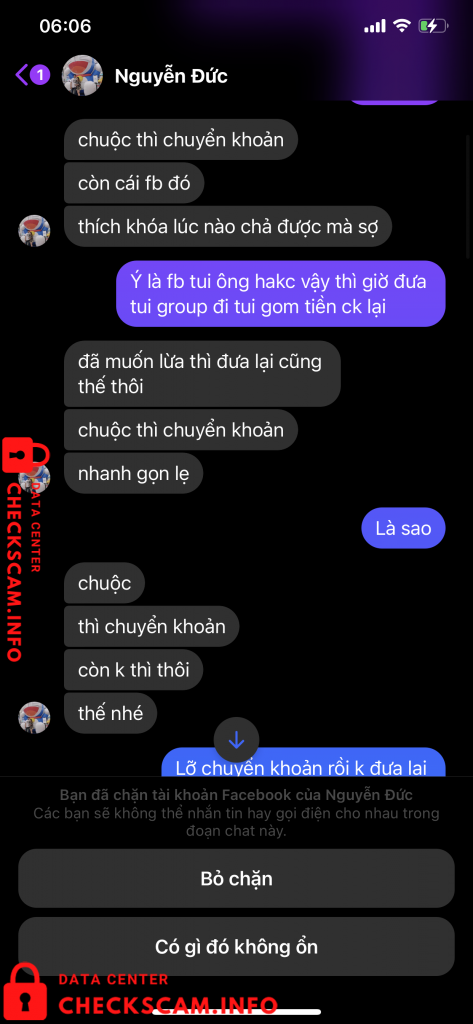 Evidência contra Trần Đức Duy