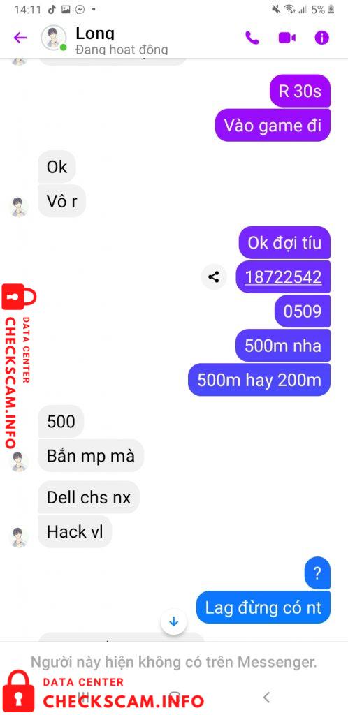 Evidência contra Tống Hoàng Long