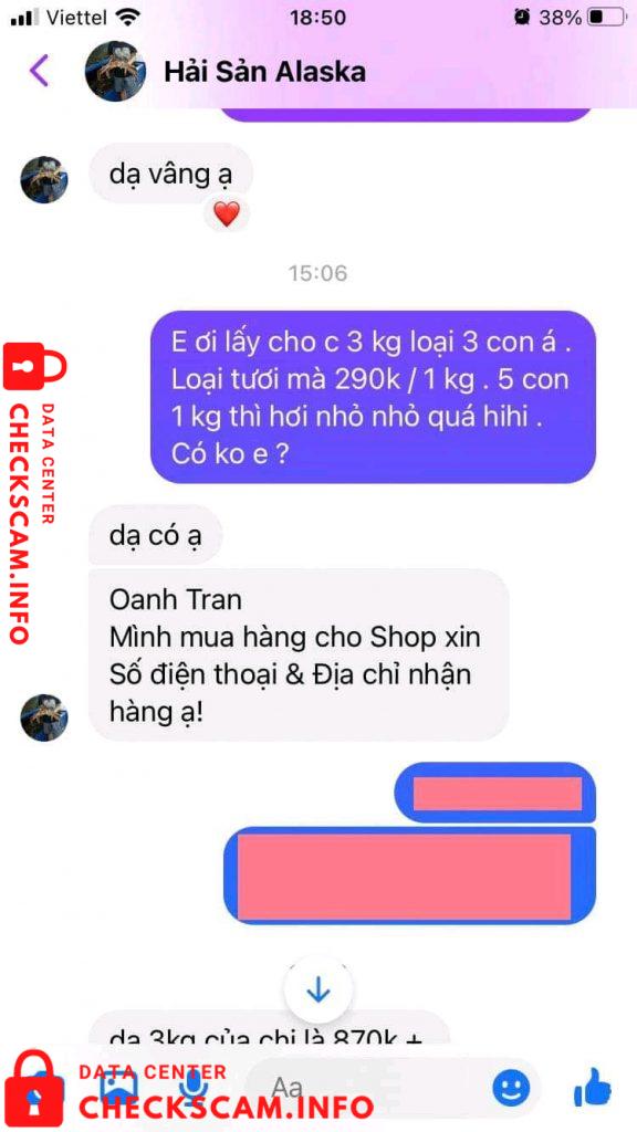 Evidência contra Vong Minh Loc