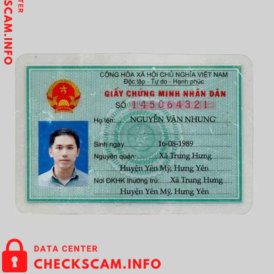 Evidência contra Nguyễn Văn Nhung