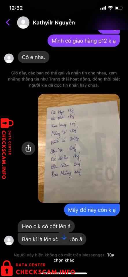 Evidência contra Nguyen Trung Nghia