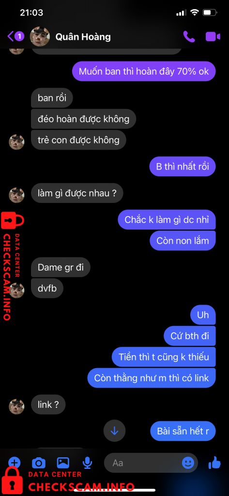 Evidência contra Quân Hoàng
