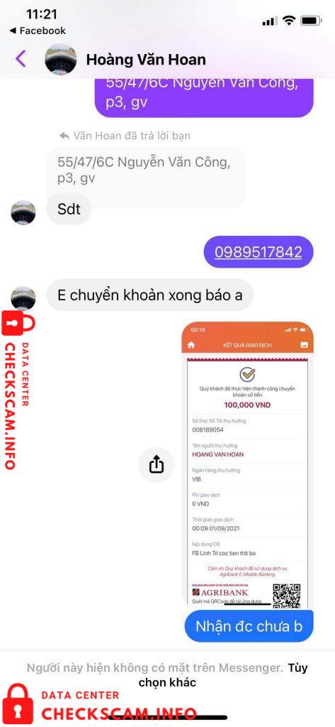 Evidência contra Hoàng Văn Hoan