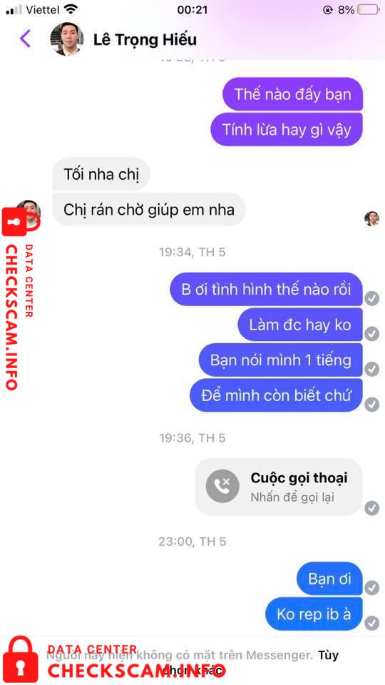 Evidência contra Pham Trung Nguyen