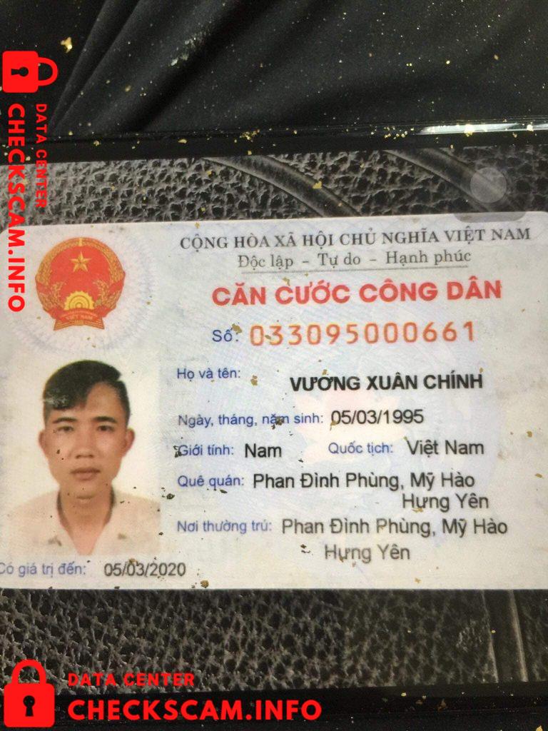 Evidência contra Vương Xuân Chính