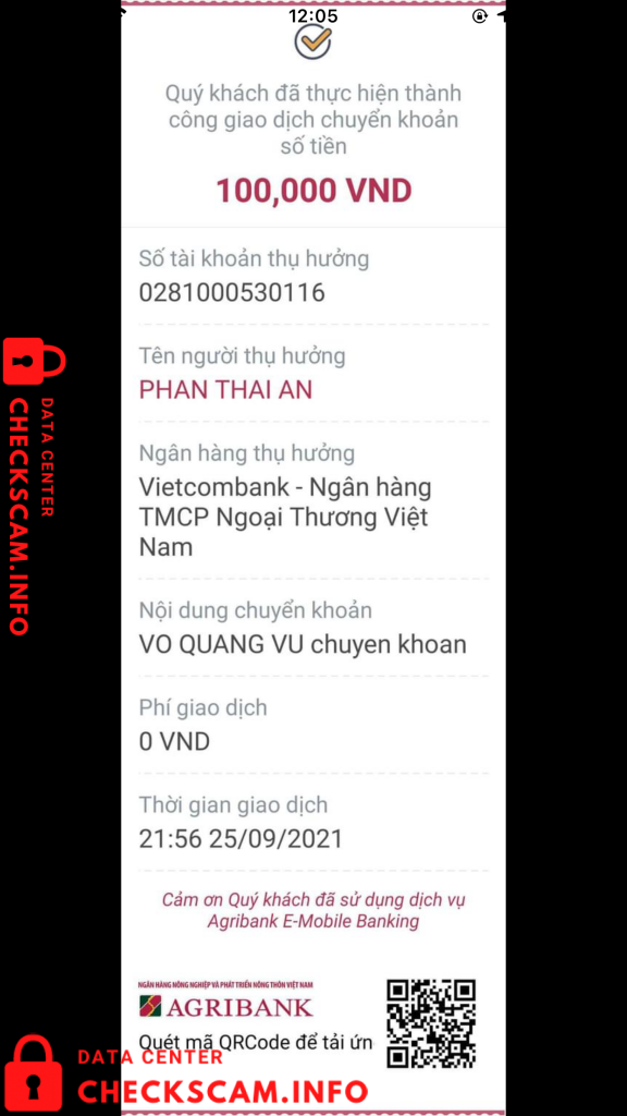Evidência contra Phan Thai An
