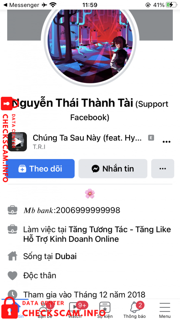 Evidência contra Nguyễn Thái Thành Tài