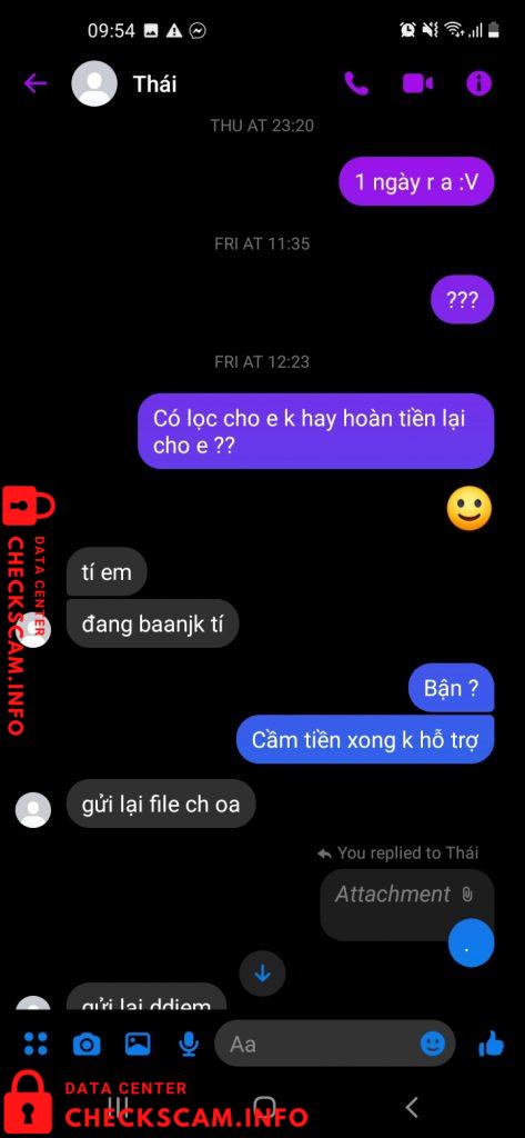 Evidência contra Nguyen Duy Thai