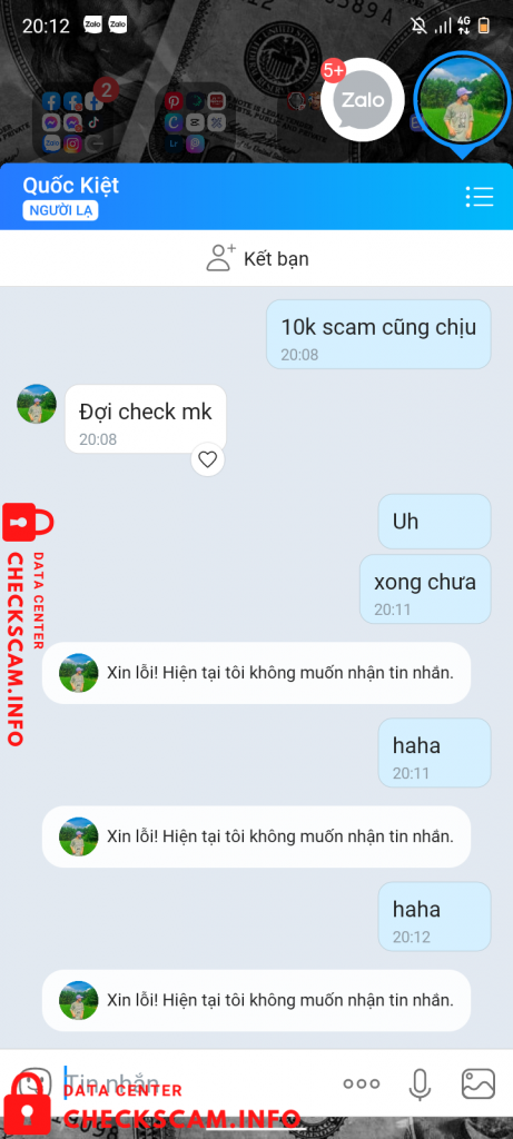 Evidência contra Đặng Quốc Kiệt
