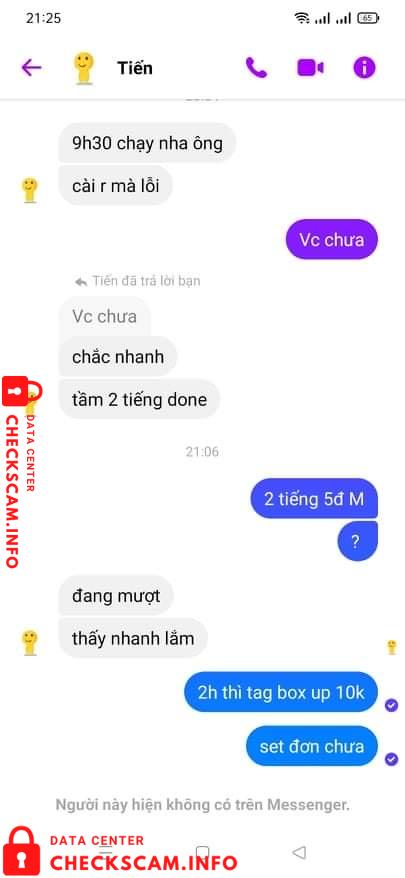 Evidência contra Lê Thanh Tiến