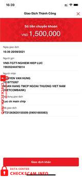 Evidência contra Nguyễn Văn Hùng