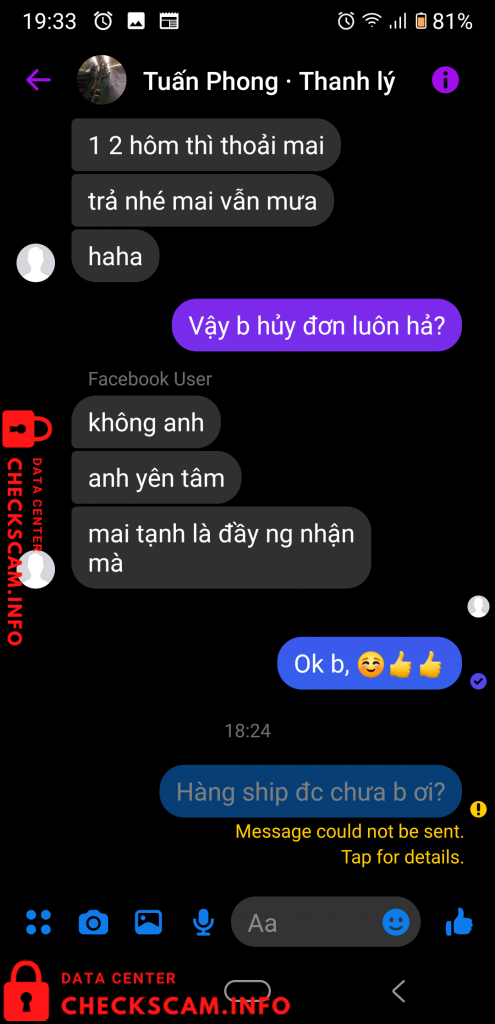 Evidência contra Vu Truong Giang