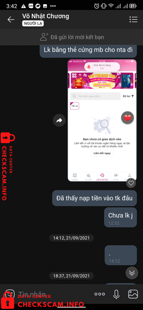 Evidência contra Đặng Thị Hiền