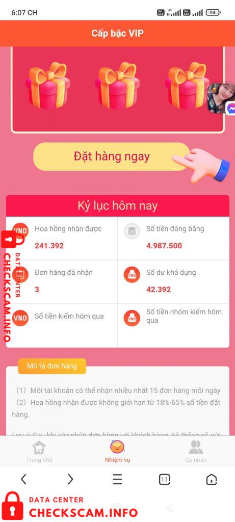 Evidência contra Nguyen Thien Quy