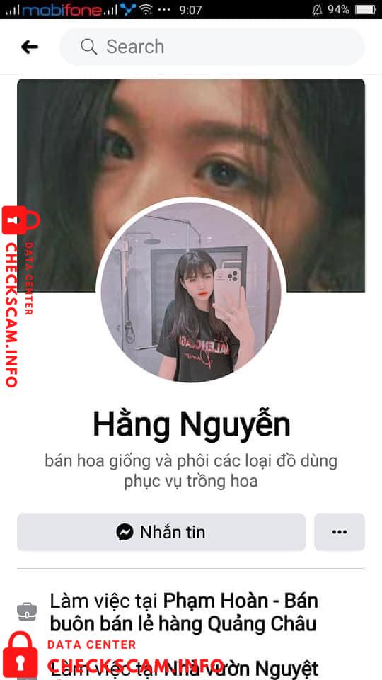 Evidência contra Nguyễn Thị Hằng
