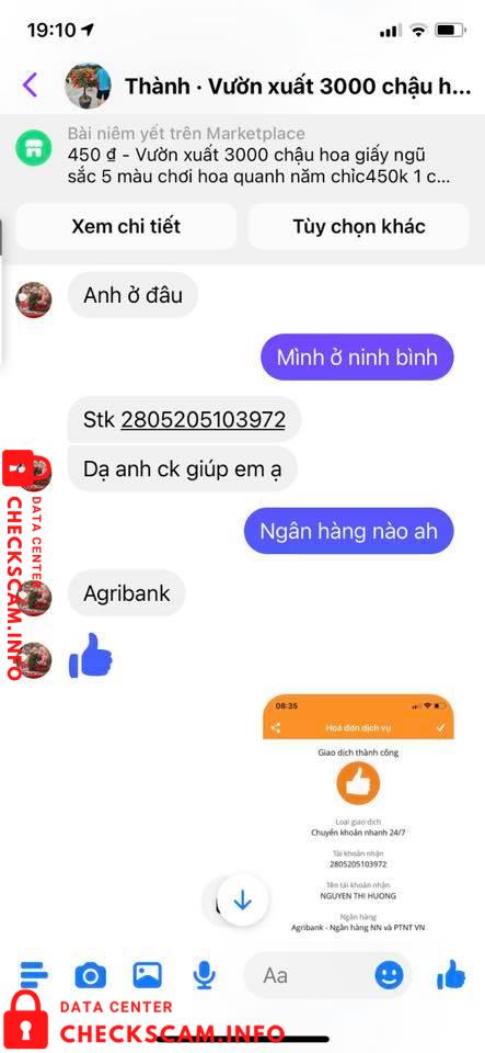 Evidência contra Nguyen Thi Huong