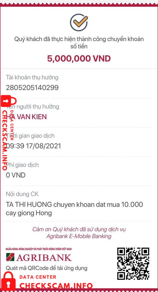 Evidência contra Hà Văn Kiên