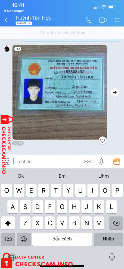 Preuves contre Huỳnh Tấn hợp