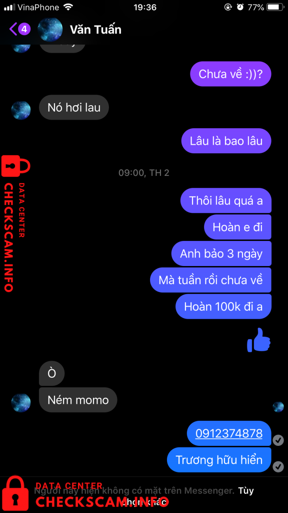 Preuves contre Phạm Anh Tuấn