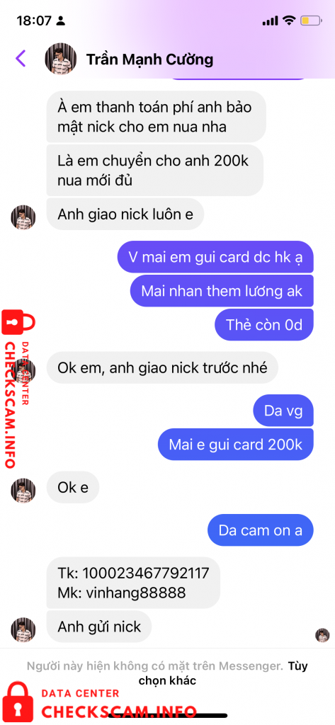 Preuves contre Trần Mạnh Cường