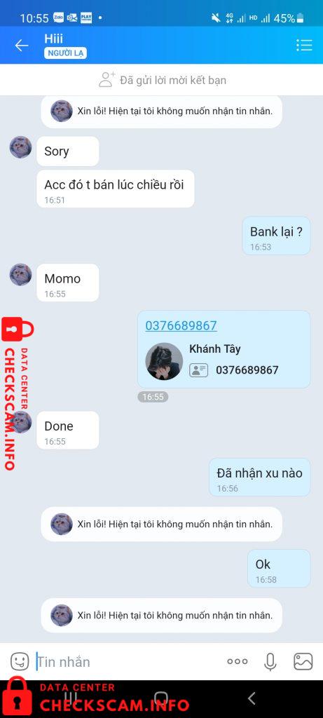 Preuves contre Trần Quang Hưng