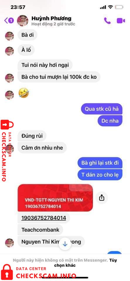 Preuves contre Nguyen Thi Kim Phuong