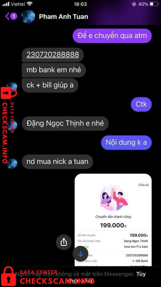 Preuves contre Pham Anh Tuan