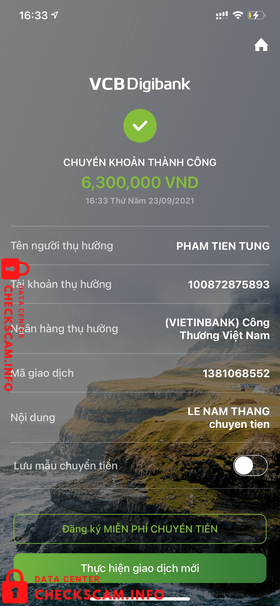 Bằng chứng chống lại Pham Tien Tung