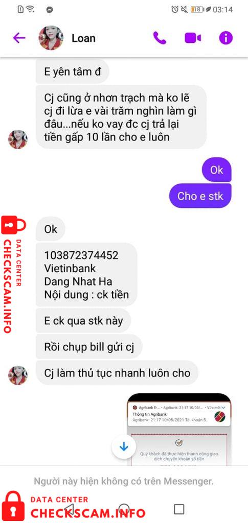 Bukti melawan Đặng Nhật Hà