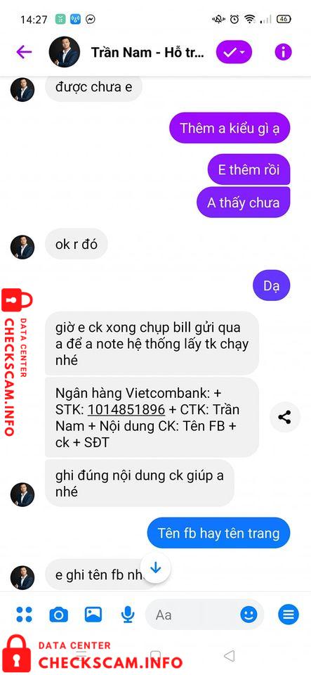 Preuves contre Trần Nam