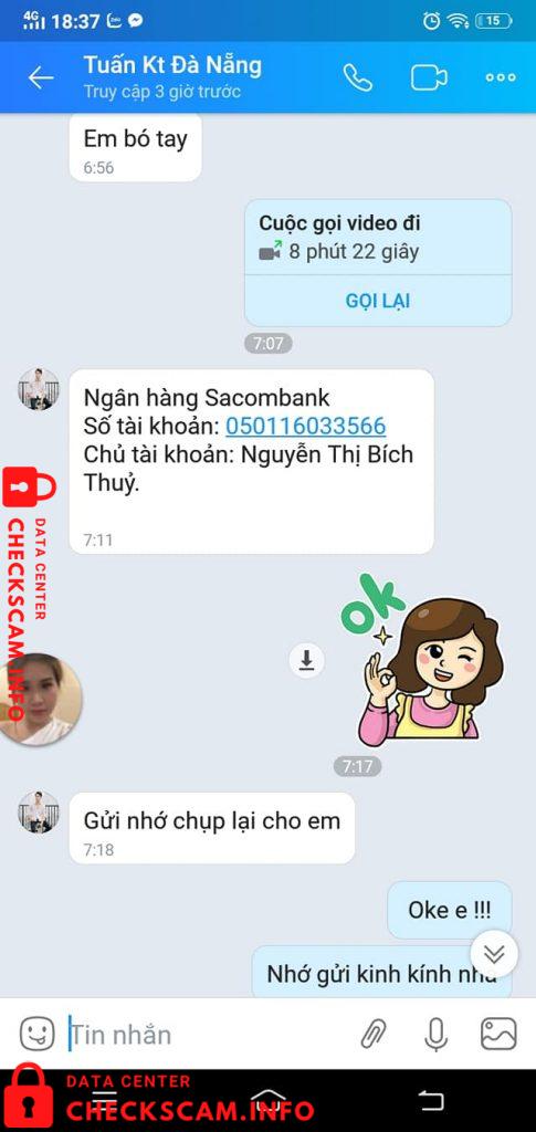 Preuves contre Nguyễn Thị Bích Thủy