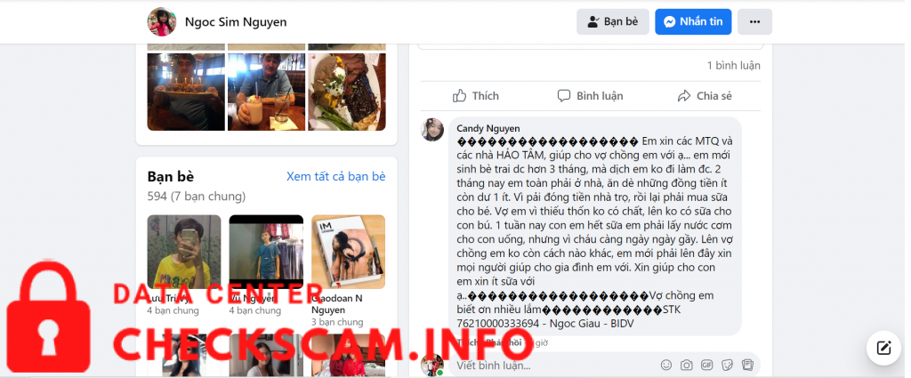 Bằng chứng chống lại Candy Nguyen (Thuý Vy)