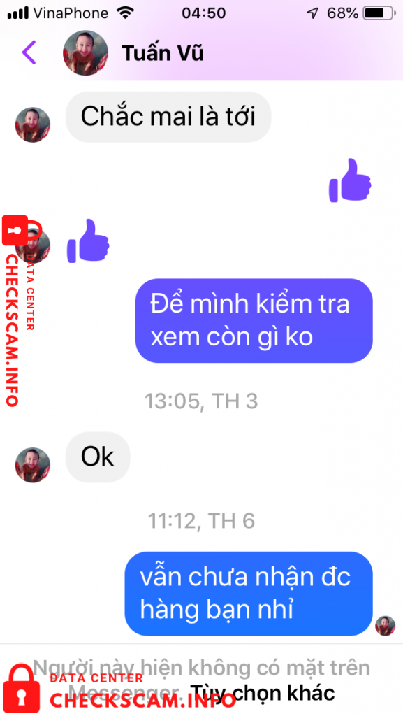 Preuves contre Vũ Ngọc Tuấn