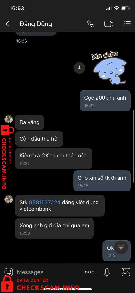 Bukti melawan Dang Viet Dung