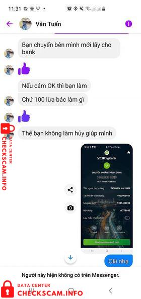 Bukti melawan Nguyen Hai Nam