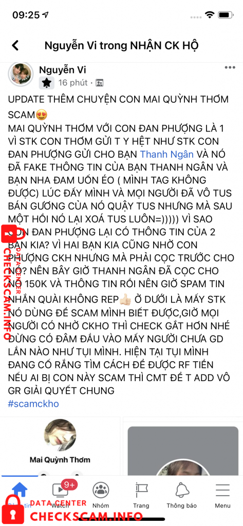 Bukti melawan Dang Thi Thao