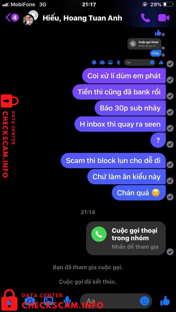 Bukti melawan Bui Trung Hieu