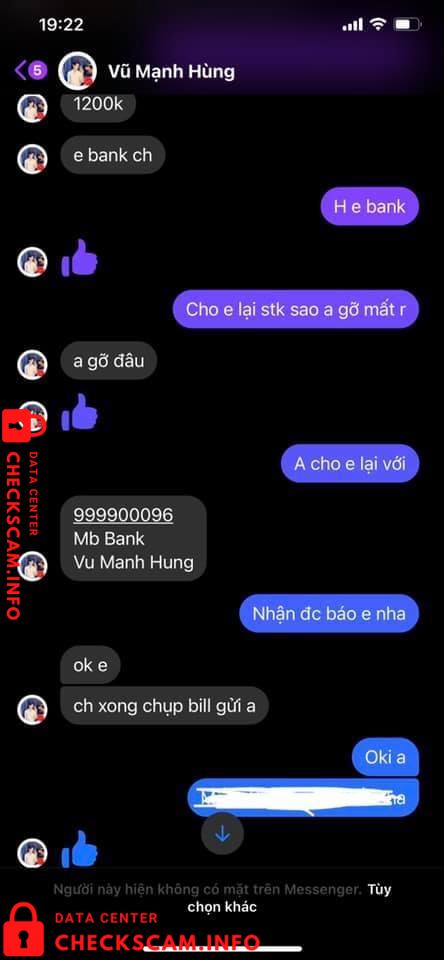 Bukti melawan Vu Manh Hung