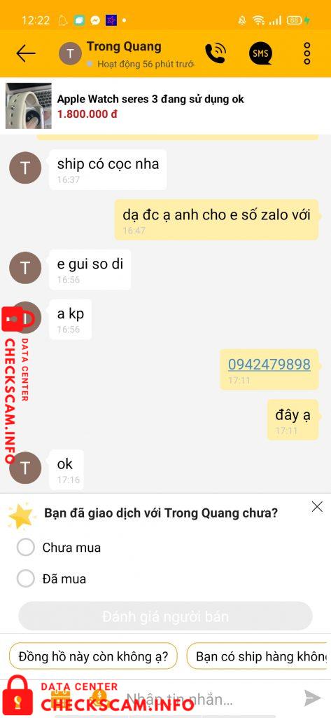 Bukti melawan Tran Van Thang