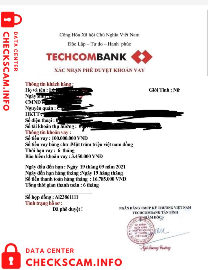 Evidência contra Nguyen Thai Binh
