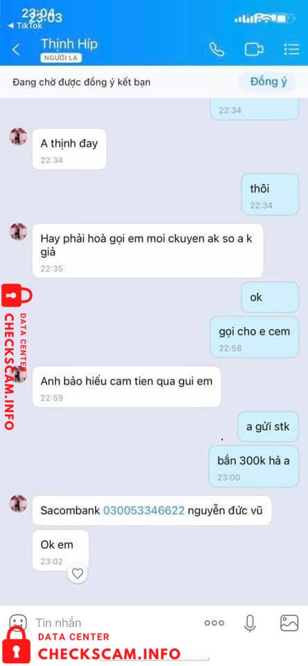 Evidência contra Nguyễn Đức Vũ