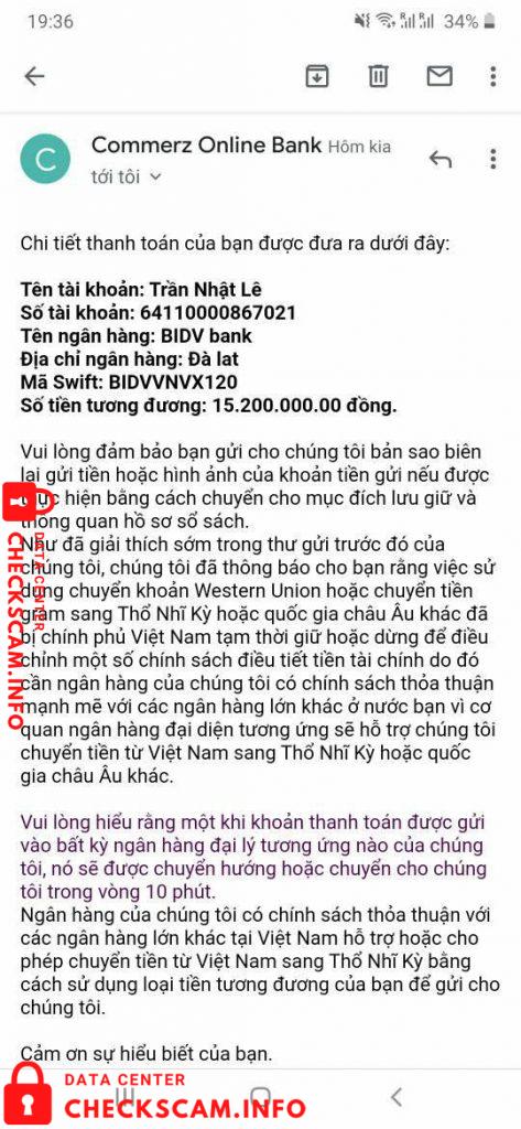 Bằng chứng chống lại Trần Nhật Lê