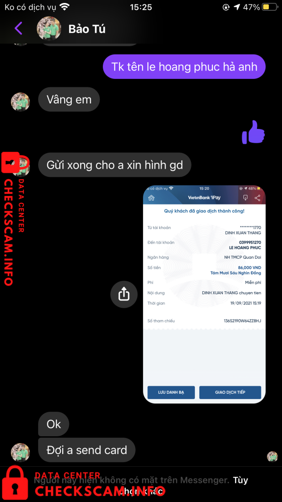 Bukti melawan Le Hoang Phuc