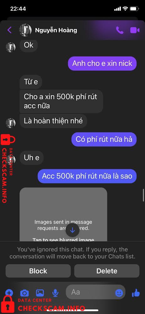 Bukti melawan Nguyễn Văn Hiếu ( Nguyễn Hoàng )