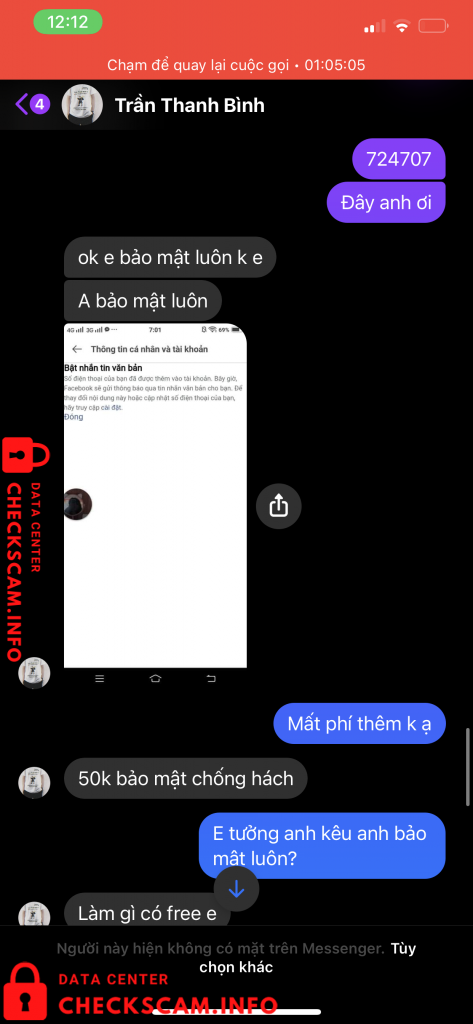 Evidência contra Nguyễn Văn Hồng