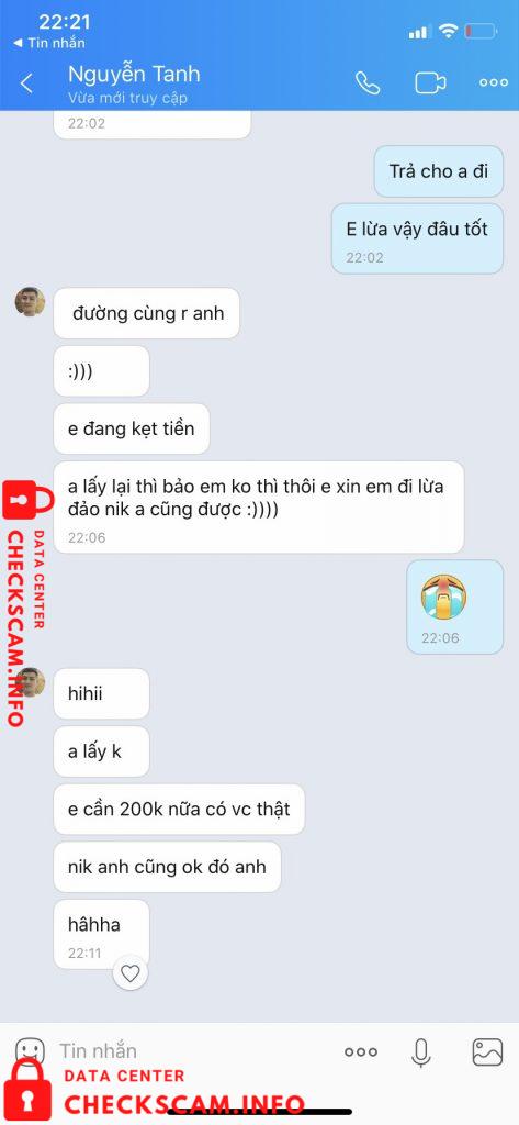 Evidência contra Nguyễn Trí Thành