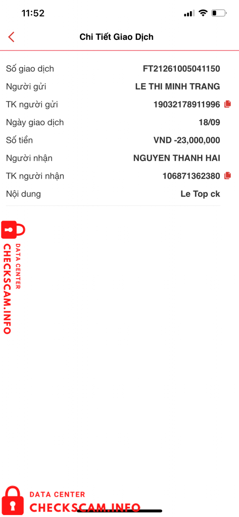 Bukti melawan Nguyen Thanh Hai