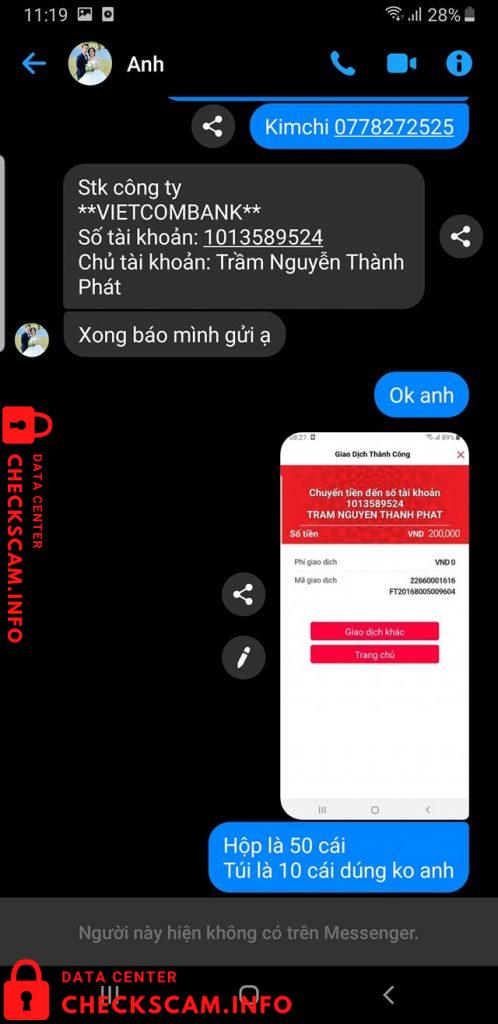 ဆန့်ကျင်သက်သေ Trâm Nguyễn Thành Phát