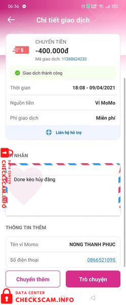 Preuves contre Đinh Hoàng Thịnh